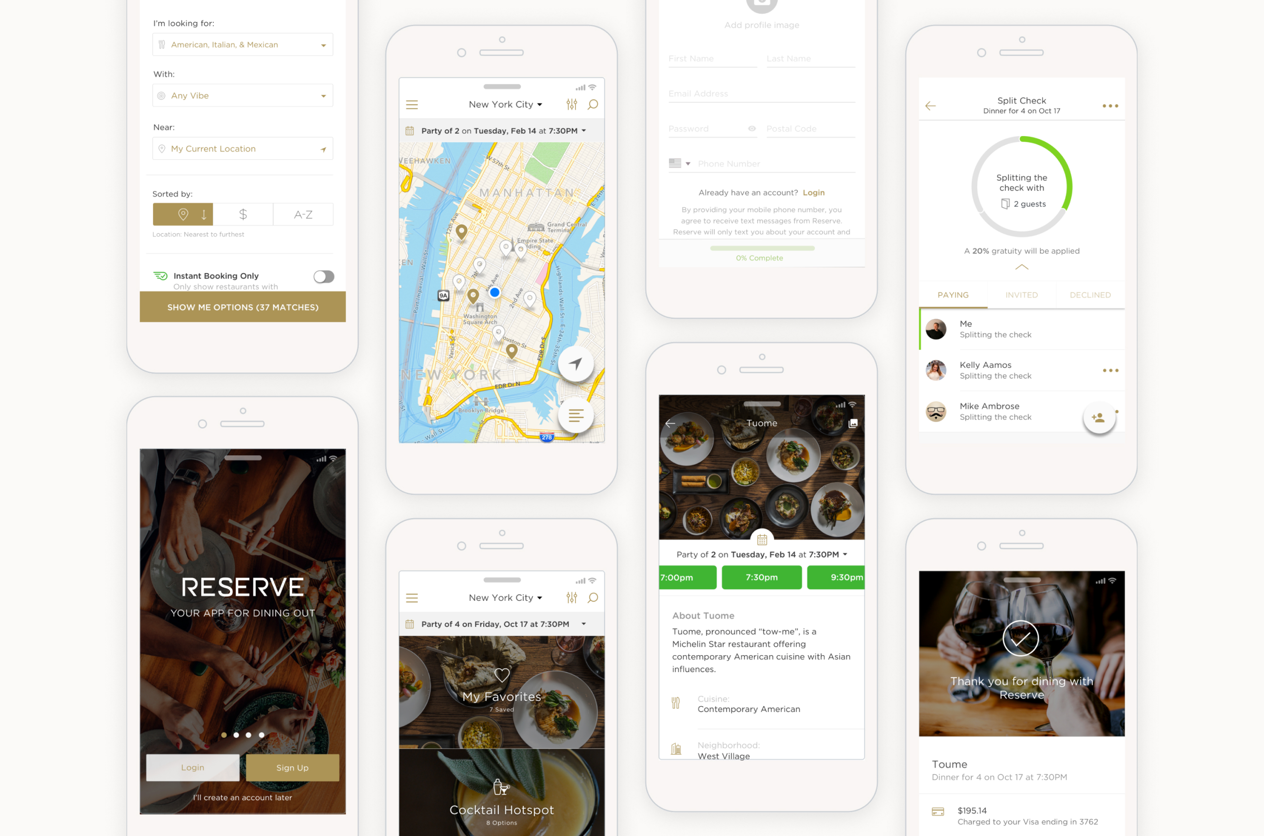 Reserve's Core UX