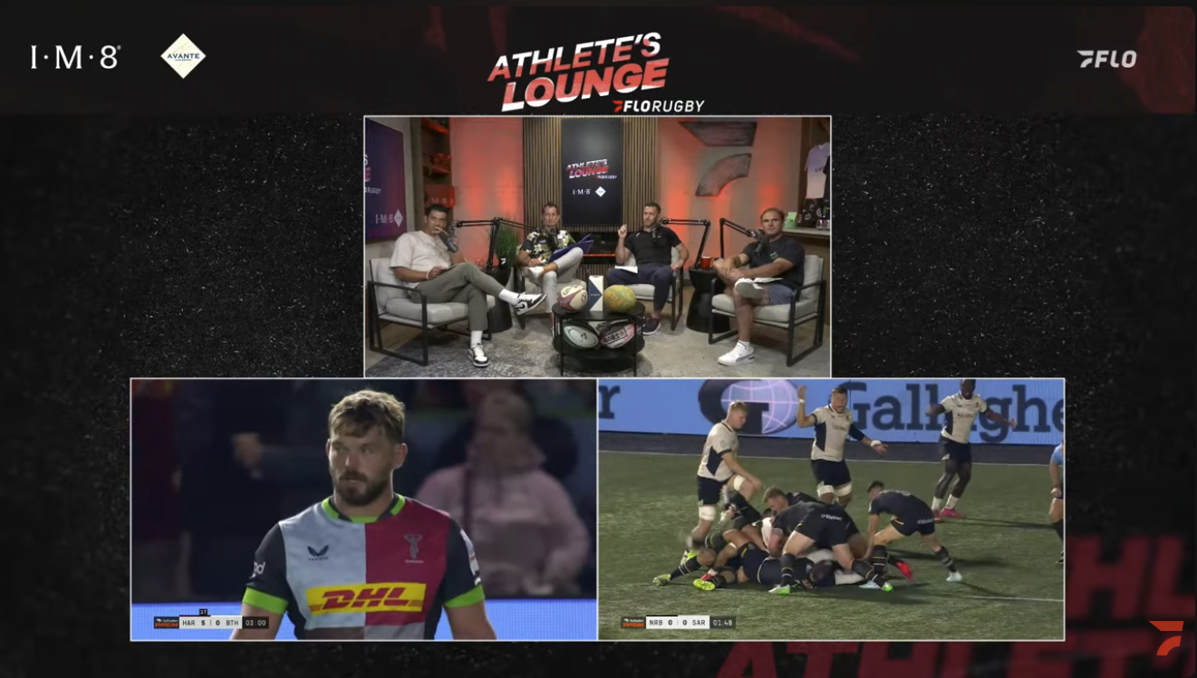 Youtube screenshot of the stream from FloRugby