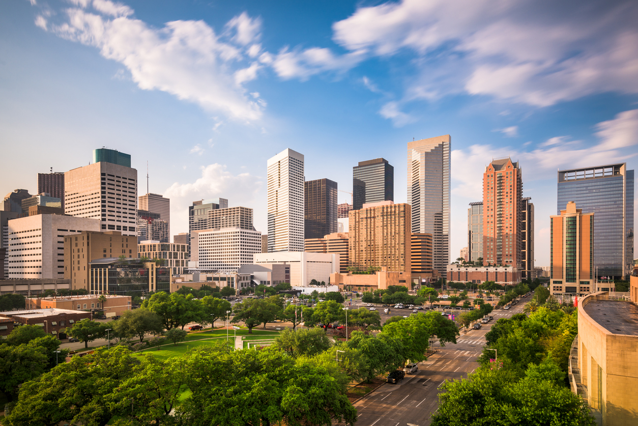 a picture of a city real estate skyline