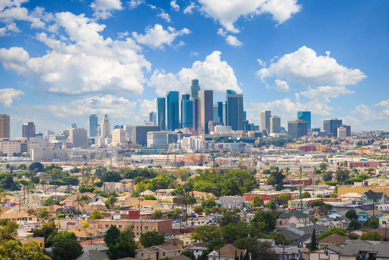a picture of a city real estate skyline