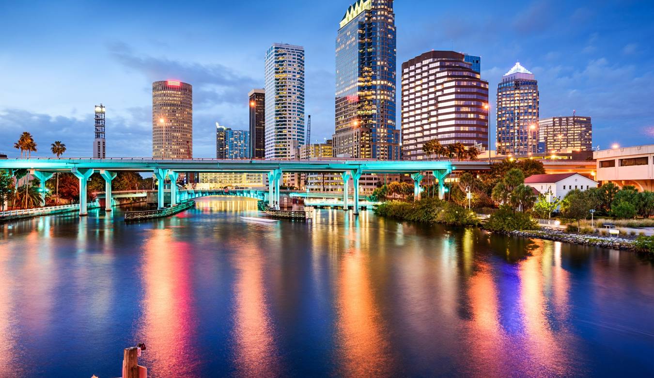 a picture of a city real estate skyline