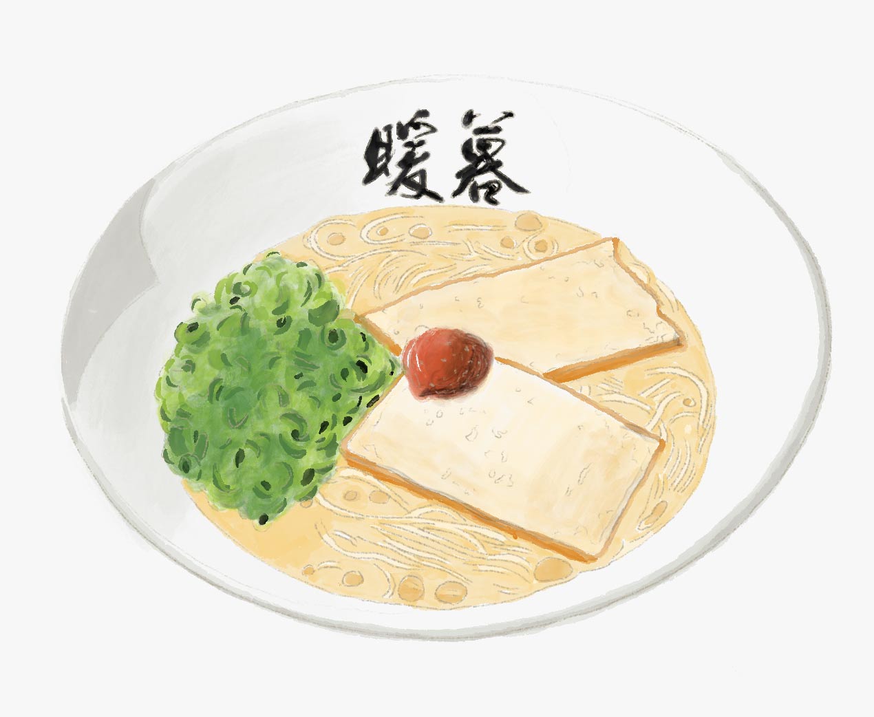 Drawing of the Vegan Classic from Ramen Danbo