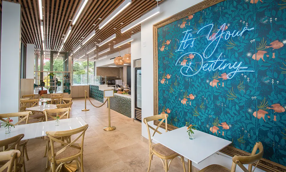 Inside of Destiny Coast Cafe