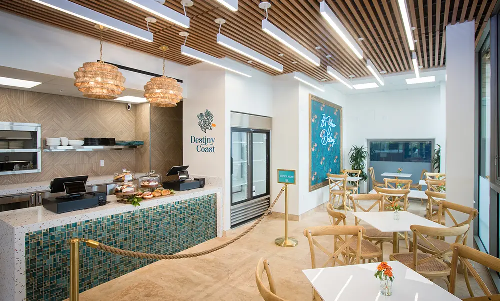 Inside of Destiny Coast Cafe