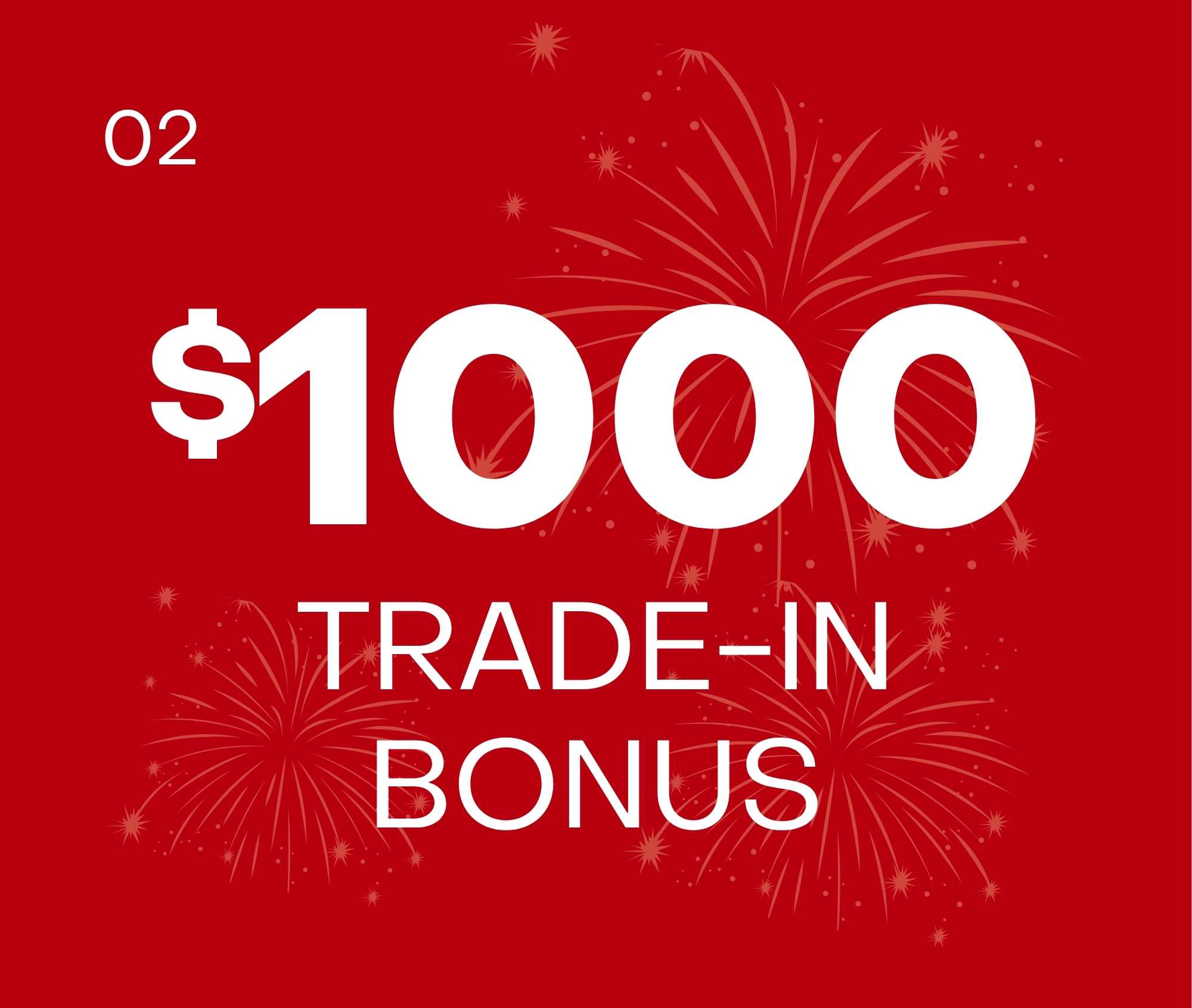 sale offer 2 $1000
