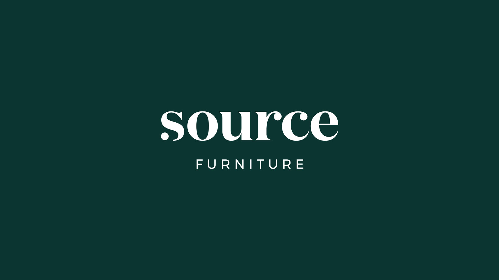 Source Furniture logo on green