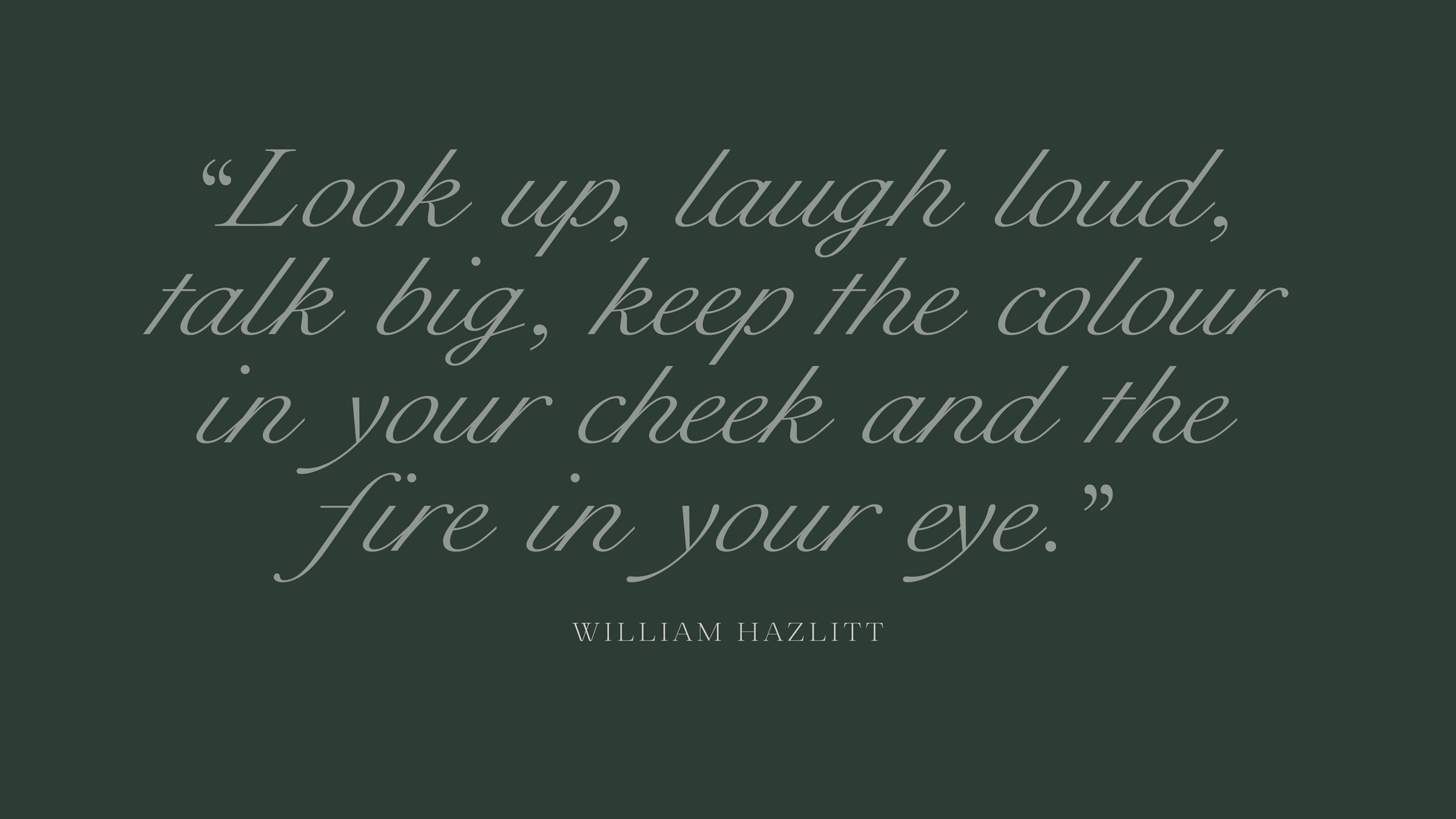 animation of four William Hazlitt quotes