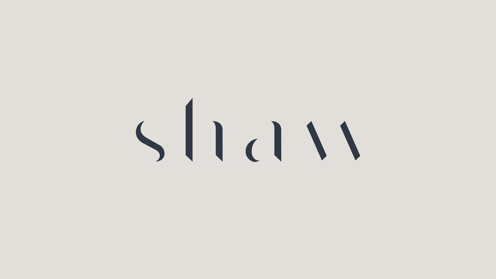 Shaw logo on off-white
