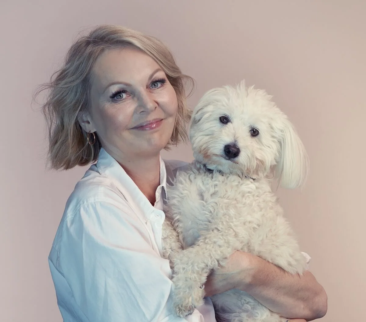 Louise and her dog, Blue