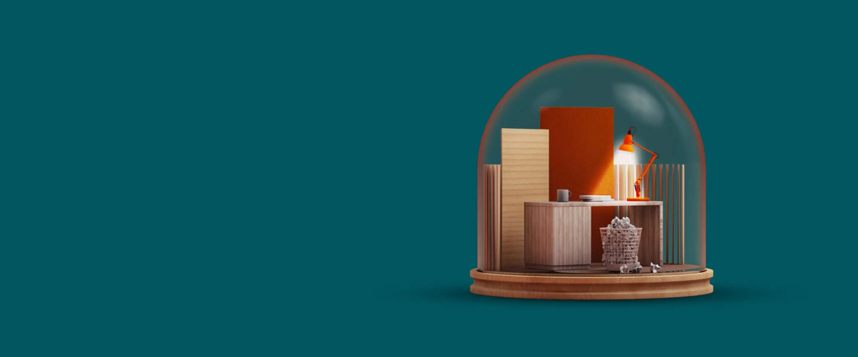3D snowglobe illustration