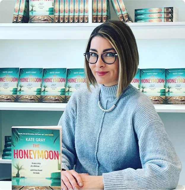 Lady holding her book