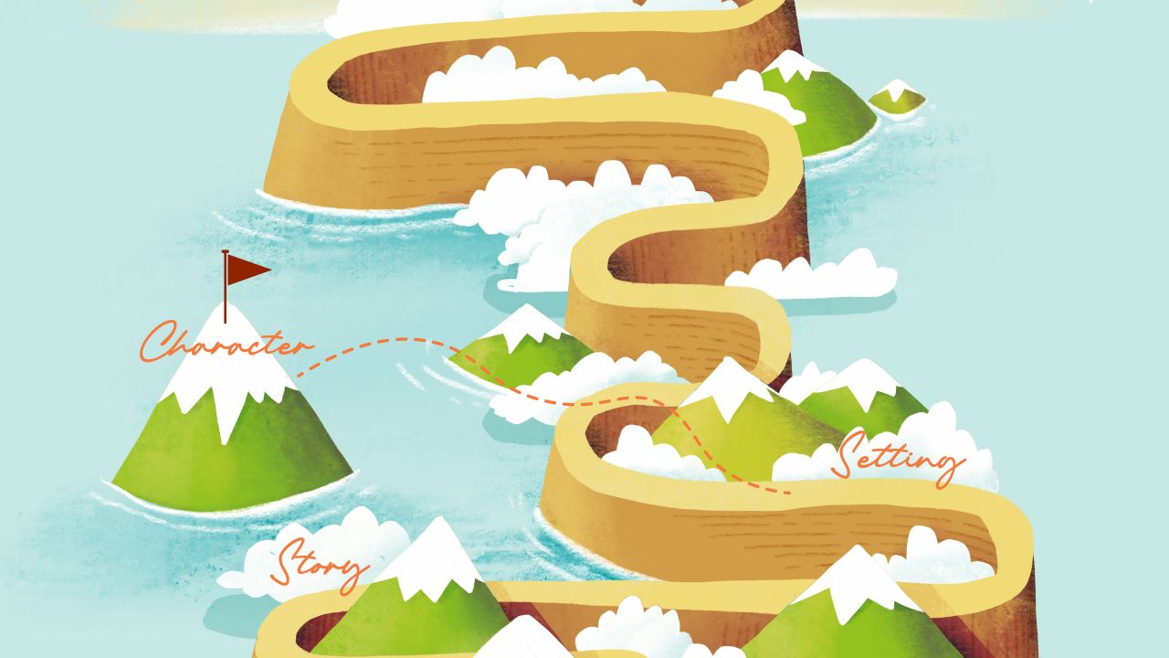 image of a path with character as the next step