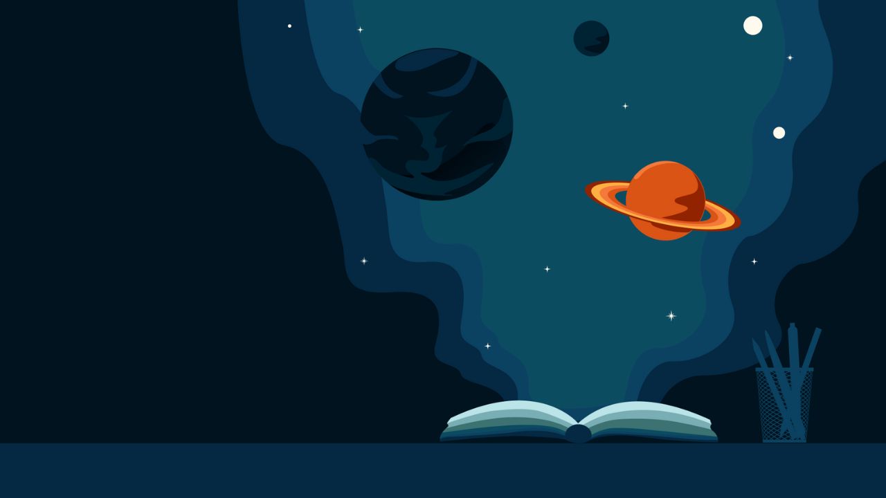 picture of world-building themes shown with spinning globe.