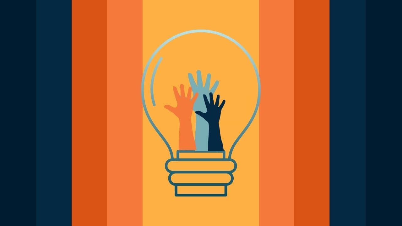 hands in lightbulb image: The Novelry provides a community for writers