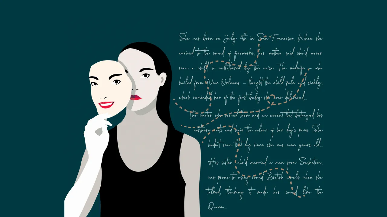 A mask. Exposition. Engage your reader