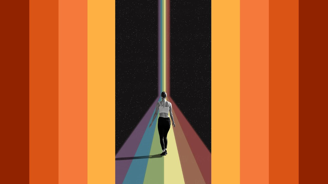 Woman in prism. Middle of a story quick fixes.