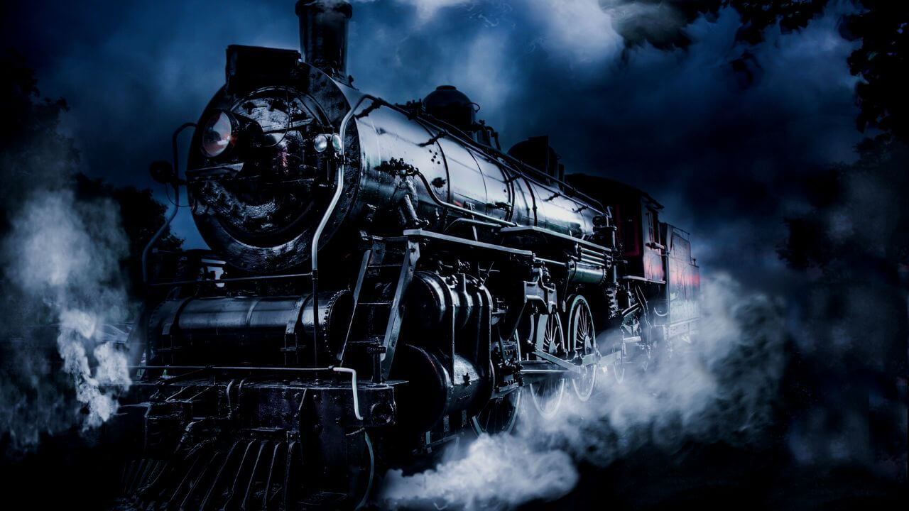 Dark steam train coming out of smoke. Learn more about Leo Tolstoy's writing style and process.