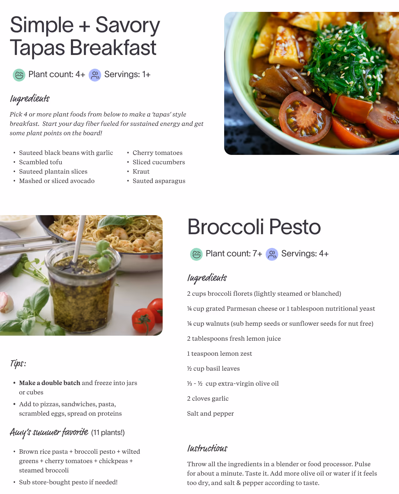 Simple and savory tapas breakfast recipe featuring a bowl with cherry tomatoes, cucumbers, seaweed salad, tofu, and sesame seeds.