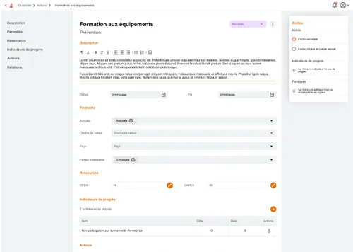 Capture d'écran du logiciel évoqué dans le texte joint