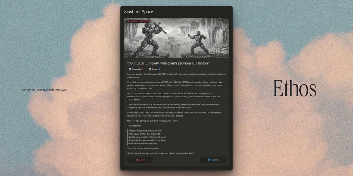 Ethos lowered its slash requirement to 1400, and five slashes followed