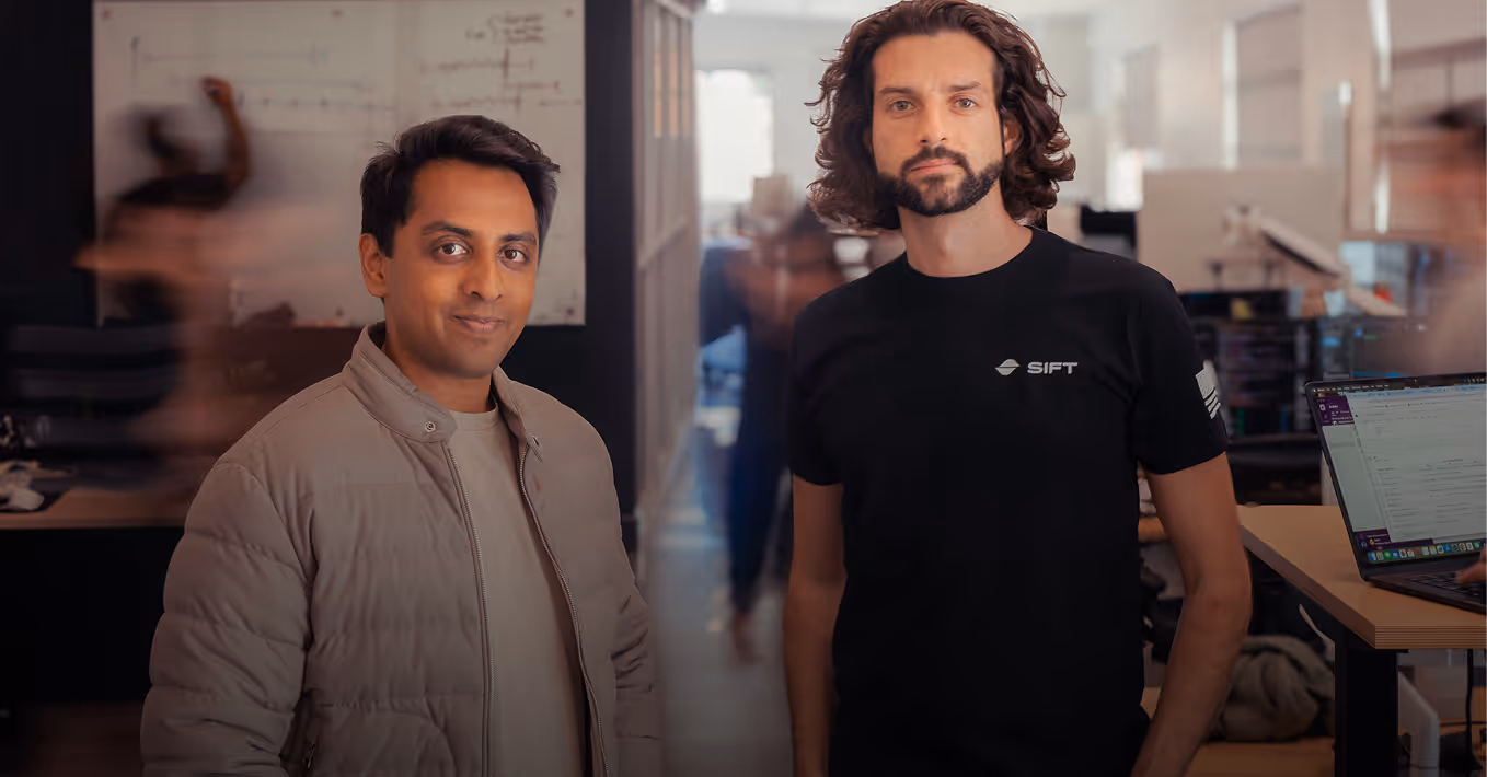 Image showing Karthik Gollapudi and Austin Spiegel, founders of Sift