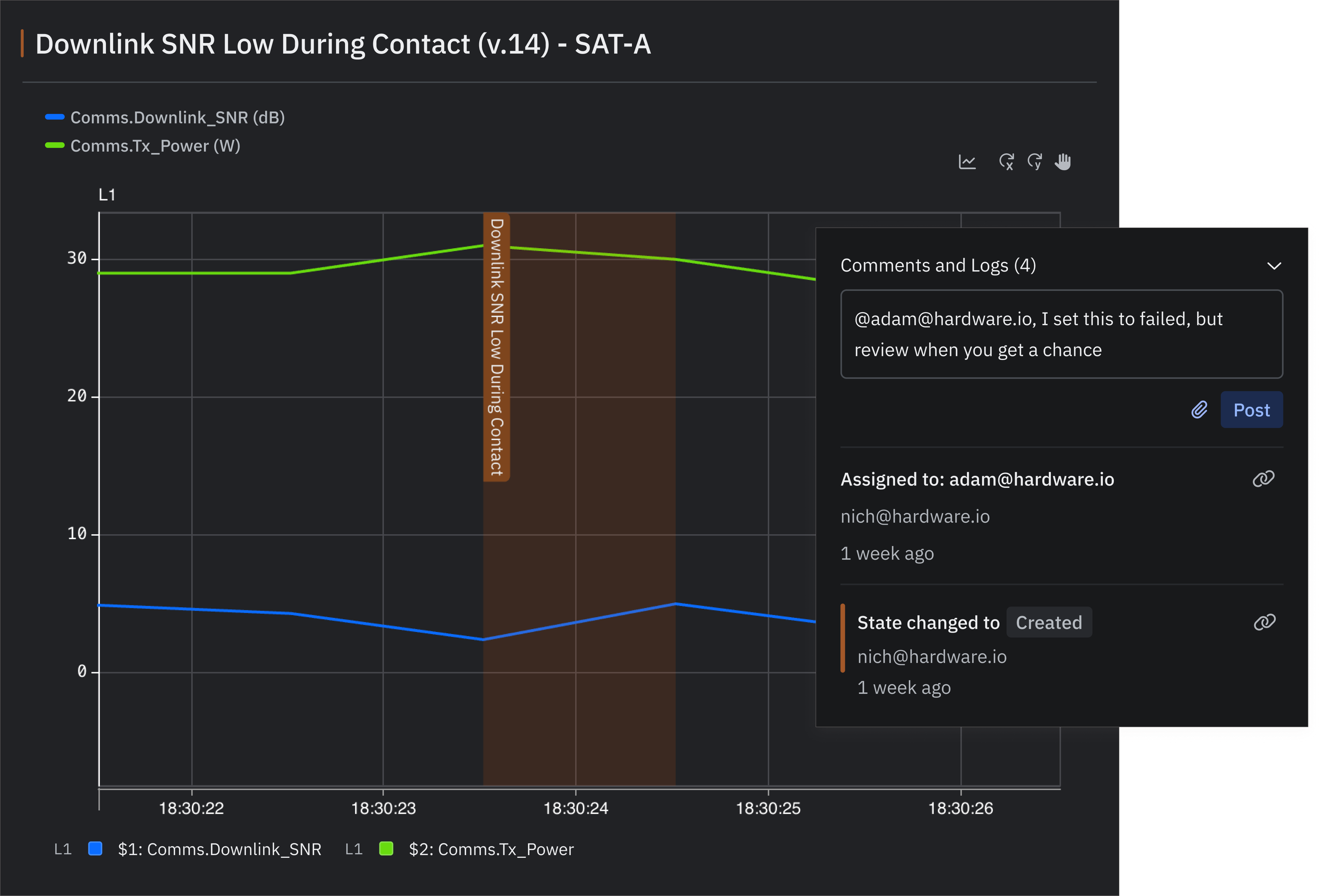 Sift triage with comments and file attachments