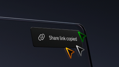 Share link copied notification in the Sift platform