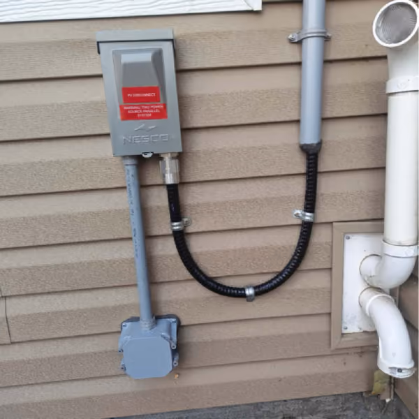 Quality solar installation by Kuby demonstrating clean workmanship