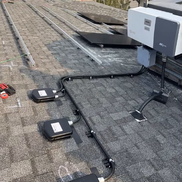 Quality solar roof junction box and electrical installation by Kuby