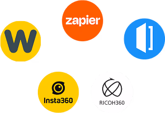 Logos scattered