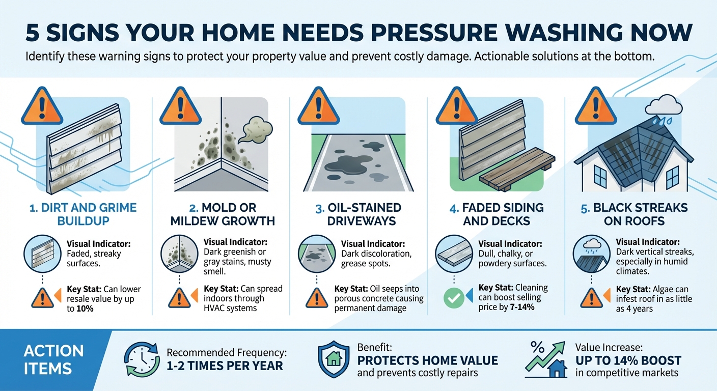 5 Warning Signs Your Home Needs Pressure Washing