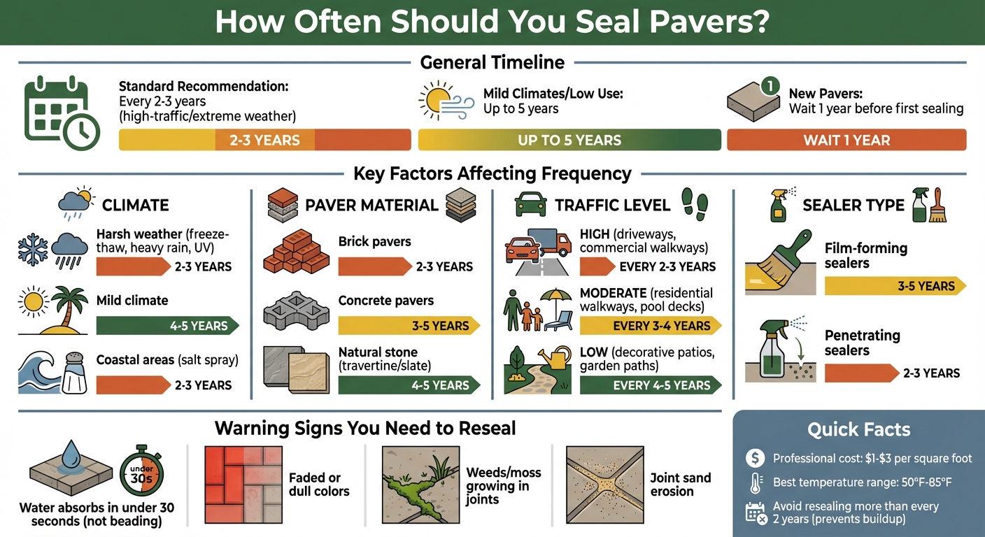 Paver Sealing Frequency Guide: Factors and Timelines