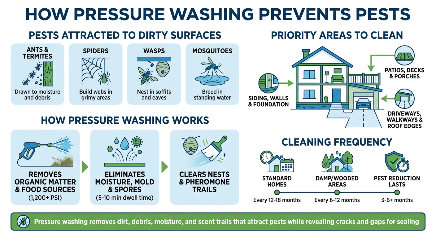 How Pressure Washing Prevents Pests: Key Areas and Benefits