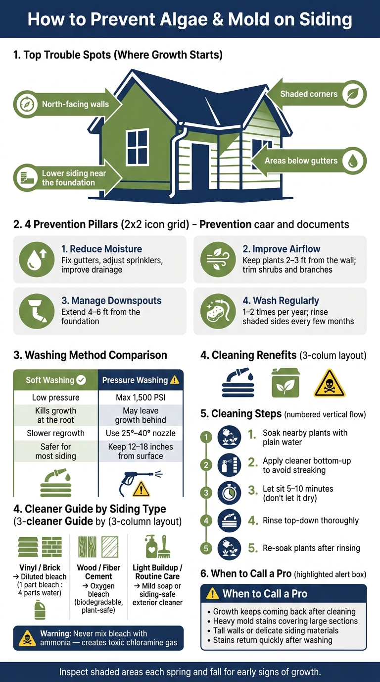 How to Prevent Algae & Mold on Siding: A Step-by-Step Routine