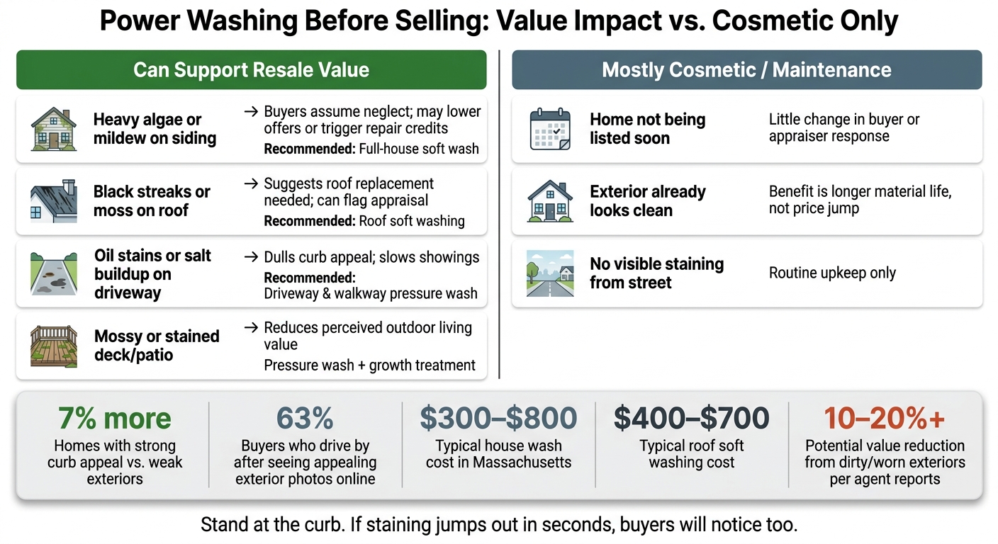 Power Washing Before Selling: When It Affects Value vs. When It's Just Cosmetic
