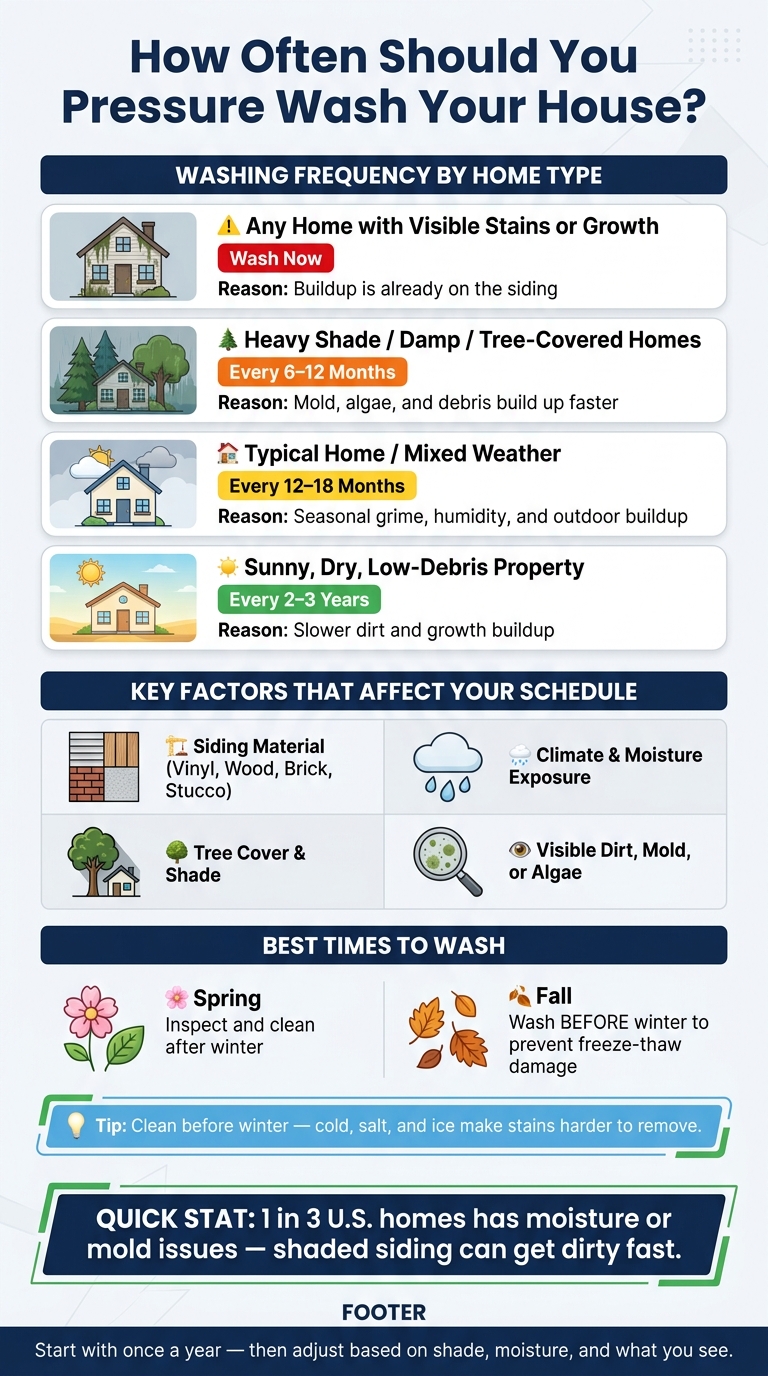How Often Should You Pressure Wash Your House? A Quick Guide