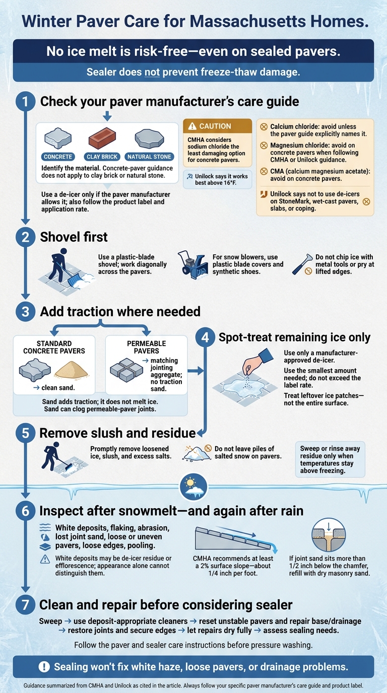 Winter Paver Care for Massachusetts Homes