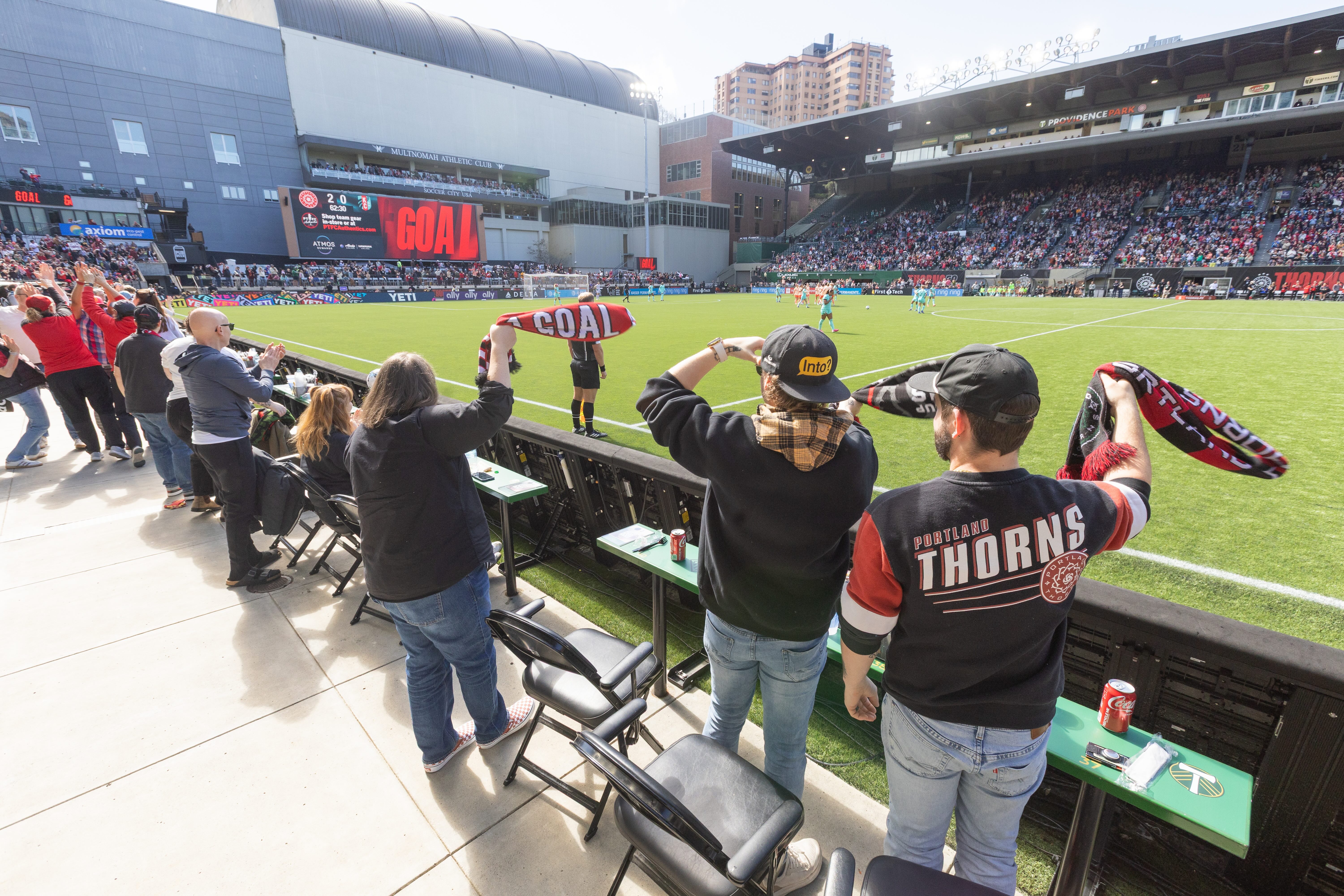 Pitchside seats