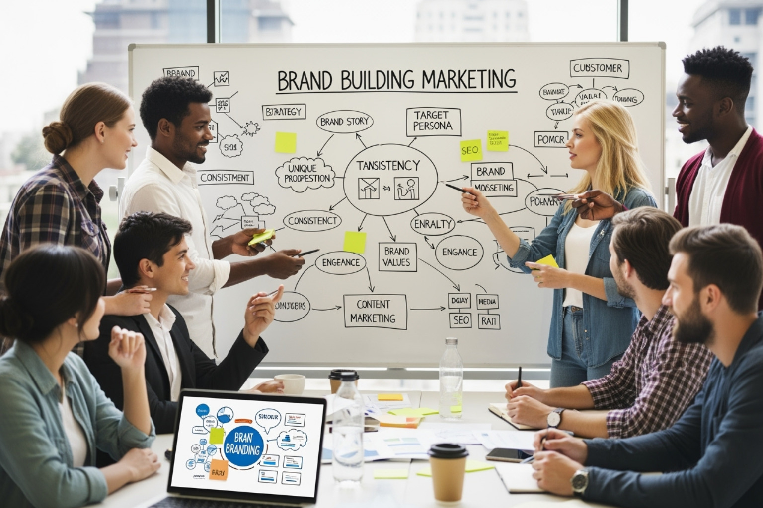 Image illustrating AI analyzing customer data to generate personalized marketing messages - brand building marketing