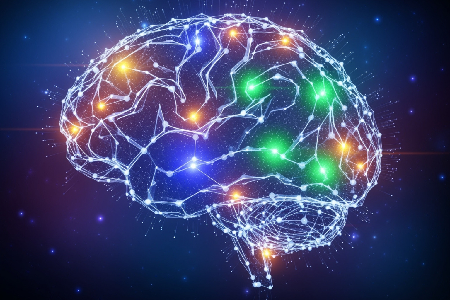 A stylized image of a brain with interconnected nodes representing concepts like familiarity, trust, and memory, emphasizing the psychological aspect of brand recognition. - increase brand recognition