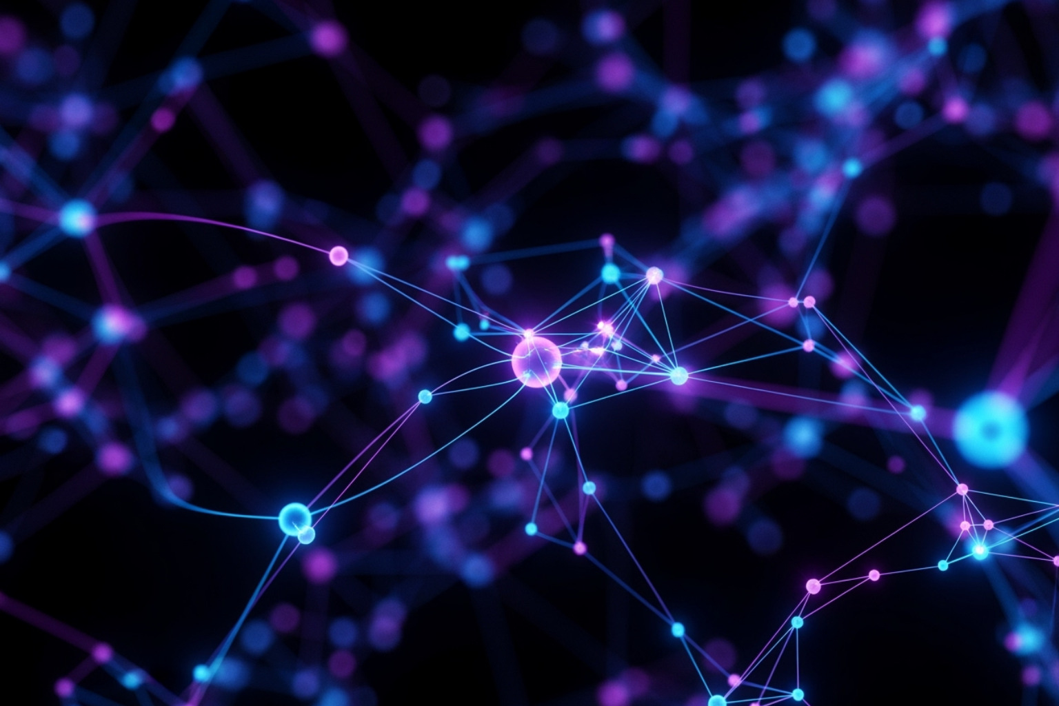 Abstract neural network or AI interface - marketing strategies for tech