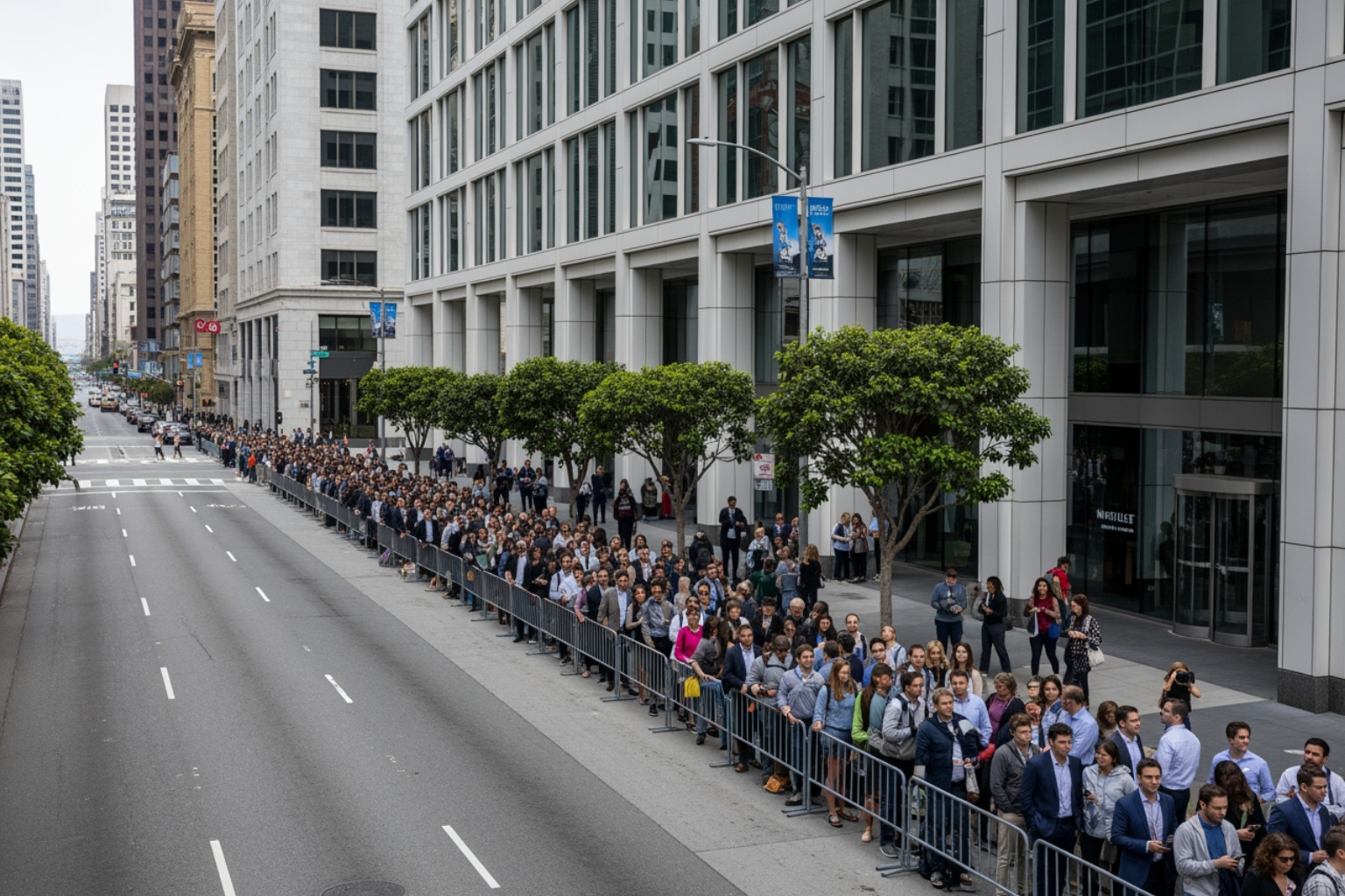 SaaS waitlist showing thousands of people in line, creating a sense of scarcity and viral demand - saas product launch strategy SaaS waitlist showing thousands of people in line, creating a sense of scarcity and viral demand - saas product launch strategy