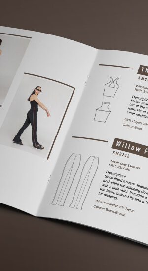 AW/21 fashion design magazine graphic design of pages open flat