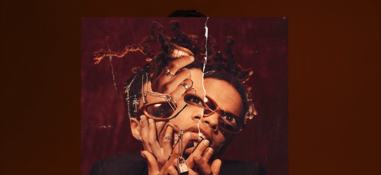 Animated GIF of album covers of Muroki scrolling past on the music page with custom CMS.