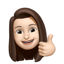 A girl showing a thumbs up