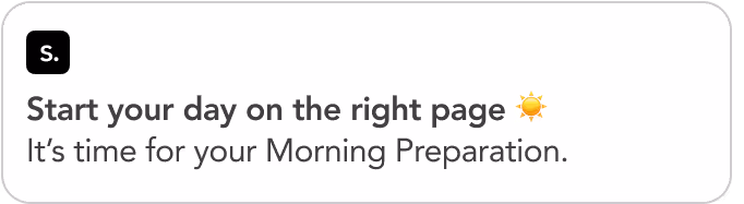 A journal notification