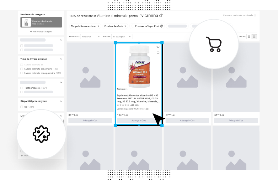 Mobile ecommerce product grid screen designed for intuitive browsing, featuring clear product thumbnails, concise pricing information, visible ratings, and strong call-to-action buttons, emphasizing visual hierarchy and scannability while minimizing cognitive load and navigation friction.