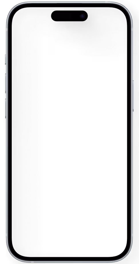 Front view of a black smartphone with a large edge-to-edge screen and a small pill-shaped notch at the top center.