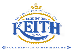 Ben E. Keith Foods logo with crown and the text 'Ben E. Keith Co. Foodservice Distributors'.