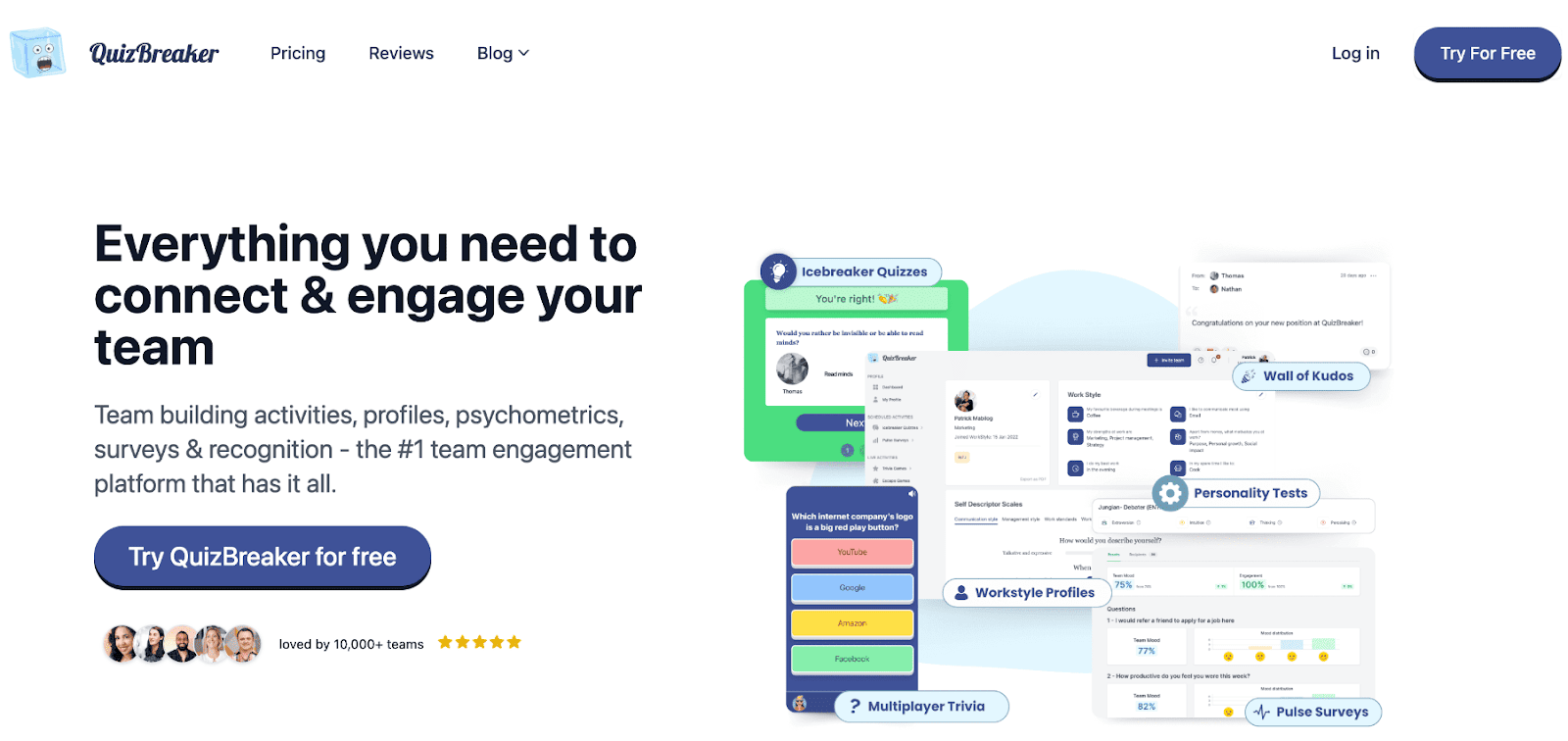 QuizBreaker homepage